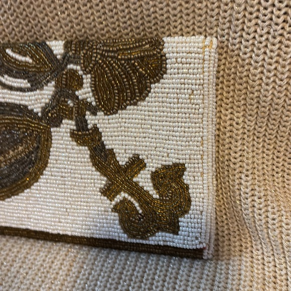 NWT Lilly Pulitzer Shell Shocked Beaded Clutch Gold Metallic Fallin In Love